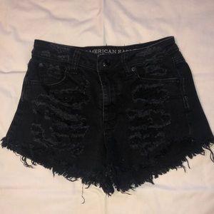 American Eagle Black Denim Shorts